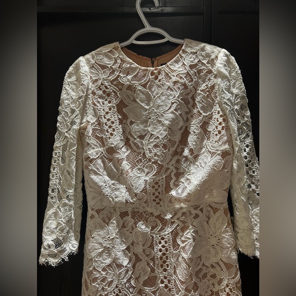 Dolce & Gabbana lace and silk organza midi dress - Picture 2 of 7